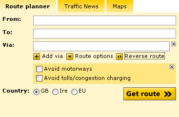 Grand National AA Route Planner