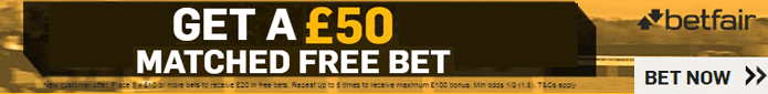New customers only, receive a free bet up to the value of your first qualifying bet. Minimum stake €5, minimum odds 1/5 (1.2). If your first bet is an accumulator, at least one selection must meet the min odds requirement. Qualifying bet must be placed in first 30 days of account opening. Offer is only available to customers who deposit using Debit/Credit or Paypal. Max free bet €50 – valid for 7 days. T&Cs apply.